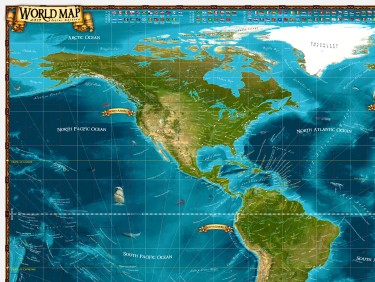World Map 2013 English - Digital