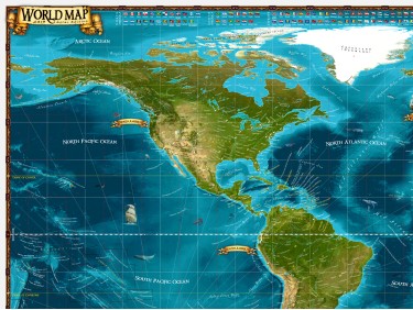 World Map 2013 English - Digital