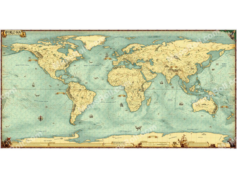World Map 2009 Arabic or English