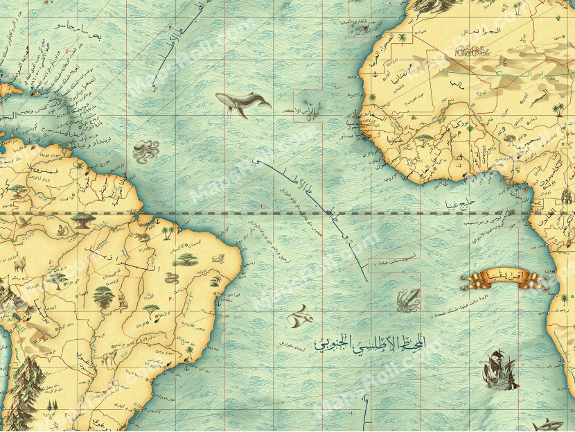 World Map 2009 Arabic or English