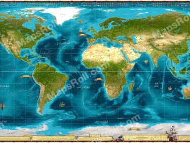 World Map 2013 Arabic or English