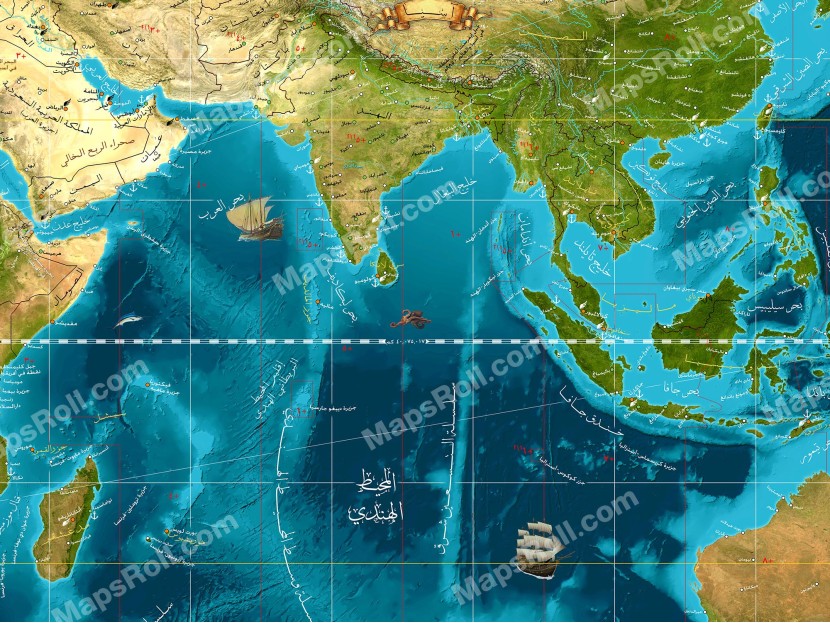 World Map 2013 Arabic or English