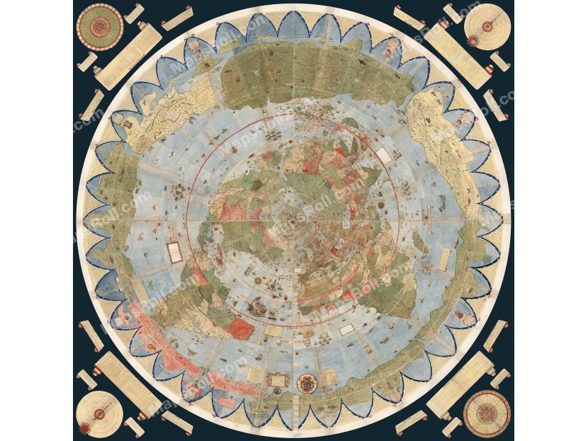 World Map 1587 urbano monte
