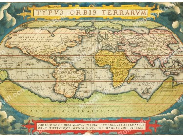World Map 1570 Abraham Ortelius