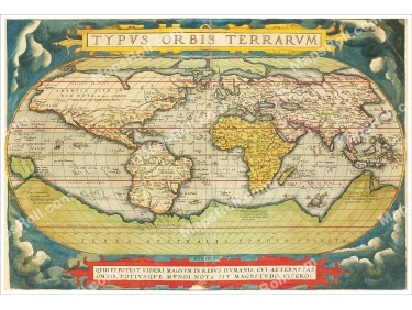 World Map 1570 Abraham Ortelius