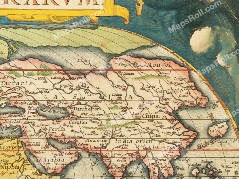 World Map 1570 Abraham Ortelius