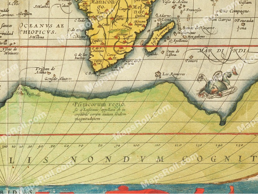 World Map 1570 Abraham Ortelius