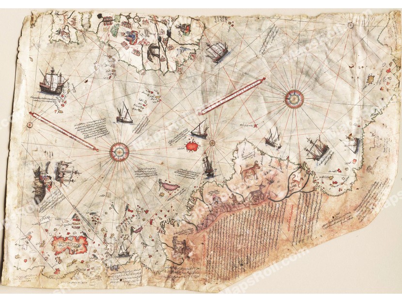 West World Map 1513 Piri Reis