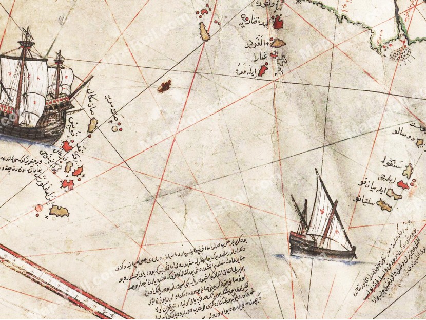 West World Map 1513 Piri Reis