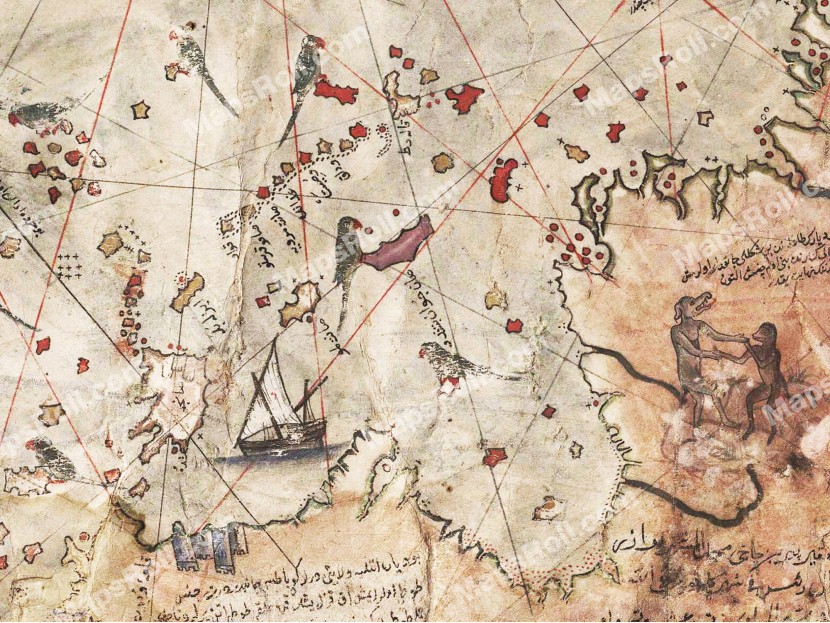 West World Map 1513 Piri Reis