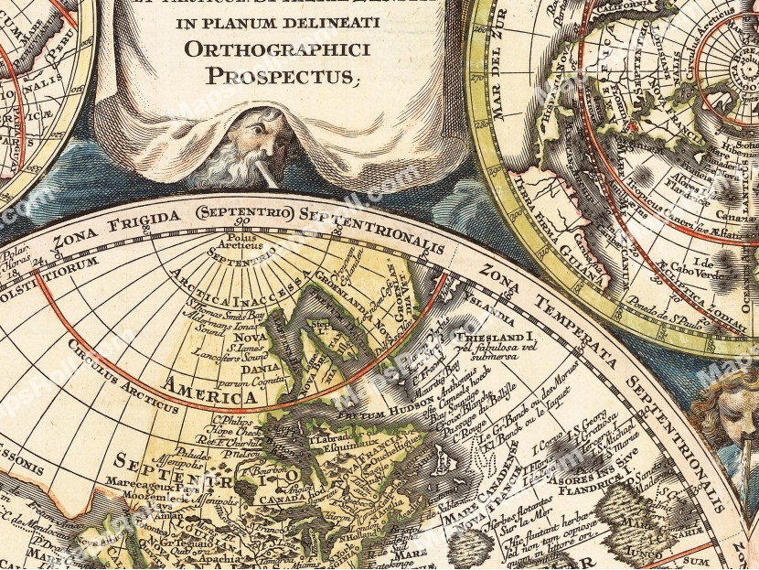 Globe Map 1730 Matthäus Seutter