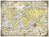 World Wonders Map 1939 Chase Dudley