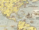 World Wonders Map 1939 Chase Dudley