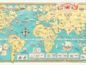 The World United map 1944 Chase Dudley
