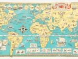 The World United map 1944 Chase Dudley