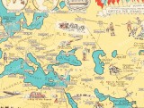 The World United map 1944 Chase Dudley
