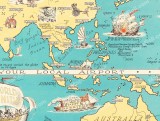 The World United map 1944 Chase Dudley