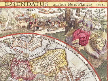 World Map 1594 Petrus Plancius