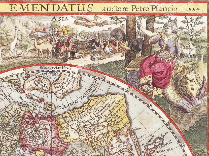 World Map 1594 Petrus Plancius