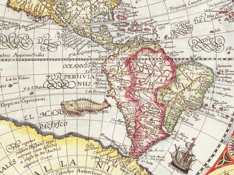 World Map 1594 Petrus Plancius