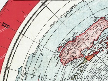 New standard map of the world 1892 Alexander Gleason