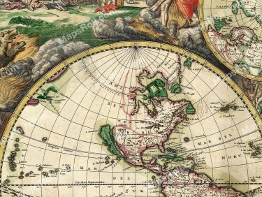 World Map 1689 Gerard van Schagen