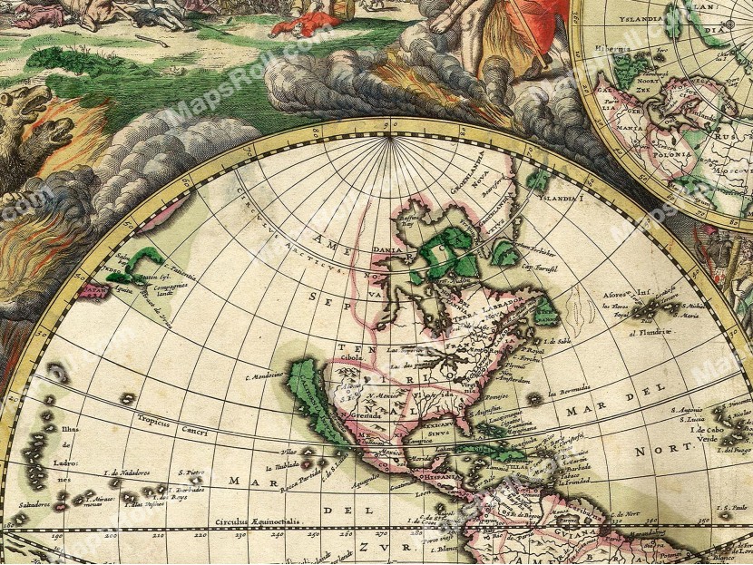 World Map 1689 Gerard van Schagen