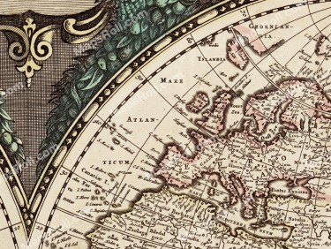 World Map 1660 Frederick de Wit