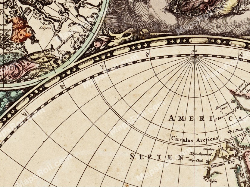 World Map 1660 Frederick de Wit