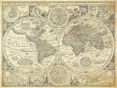 Map of the World 1627 John Speed