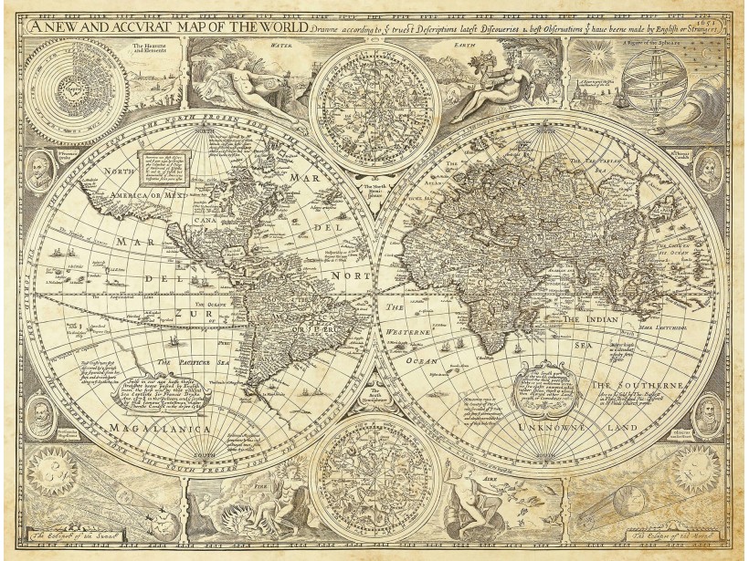 Map of the World 1627 John Speed