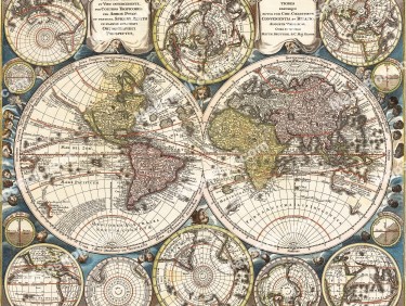Globe Map 1730 Matthäus Seutter
