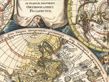 Globe Map 1730 Matthäus Seutter