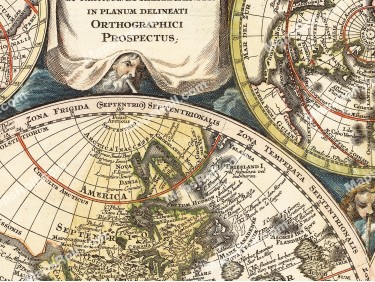 Globe Map 1730 Matthäus Seutter