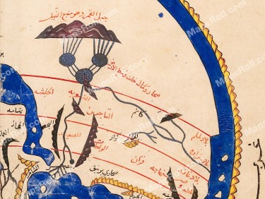 خريطة العالم 1154 محمد الإدريسي