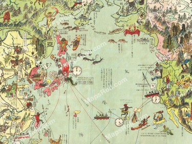 Caricature of the world 1924 Ogawa Jihei & Maekawa Senpan