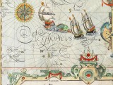 West South Africa map 1596 Jan Huygen van Linschoten