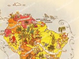 South America Map 1951 Jacques Liozu