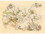 Australia and Oceania Map 1951 Jacques Liozu