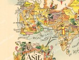 Asia Map 1951 Jacques Liozu