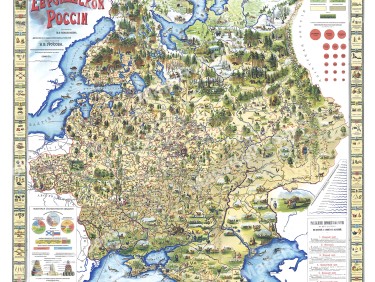 European Russia Map 1903 Tomasik