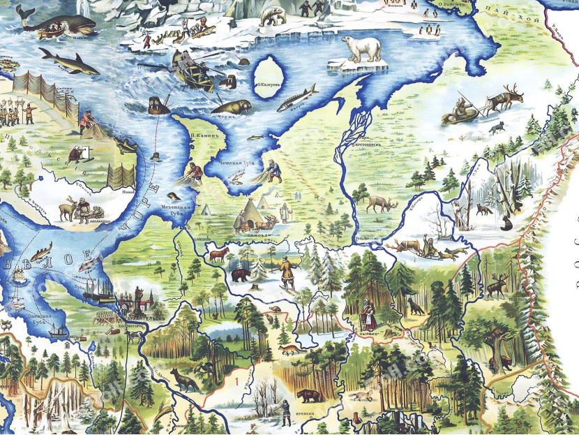 European Russia Map 1903 Tomasik