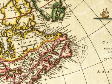 Americas Map 1670 Frederick de Wit