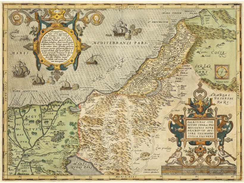Palestine 1579 Abraham Ortelius Palestine 1579 Abraham Ortelius