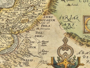 Palestine 1579 Abraham Ortelius