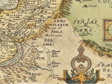 Palestine 1579 Abraham Ortelius