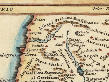 Palestine 1780 Christoph Cellarius