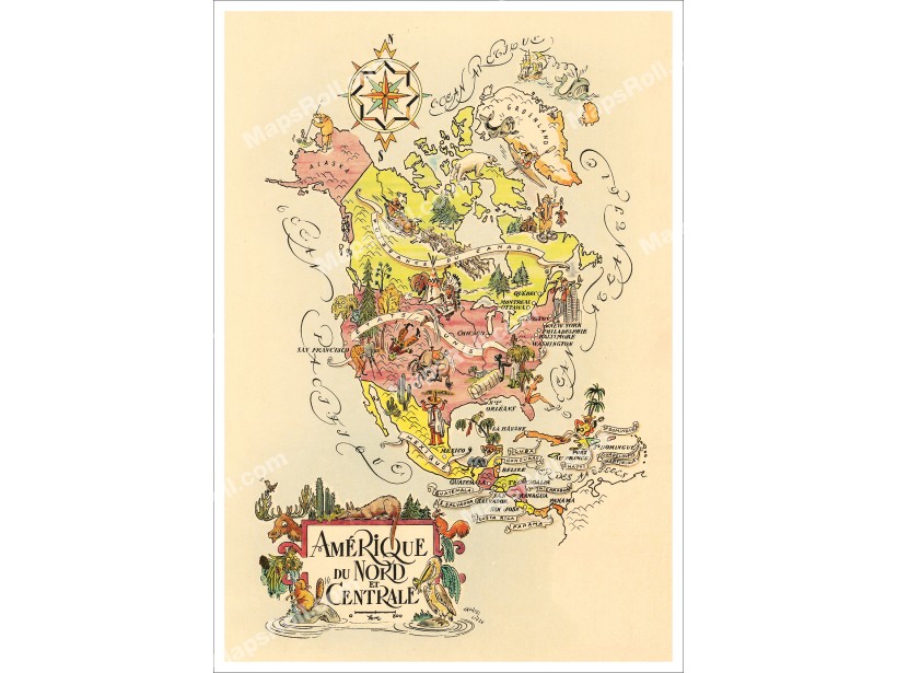 North and Central America 1951 Jacques Liozu