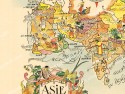 Asia Map 1951 Jacques Liozu