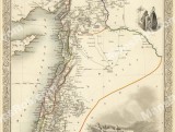 Syria Map 1851 John Rapkin